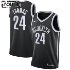 Dres Brooklyn Nets Cameron Thomas 24 Nike 2022-23 Icon Edition Crno Swingman - Dječji